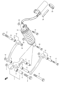 GSX750 Втулки заднего рычага