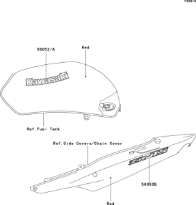 ZR750 Decals(red)(zr750-h3)