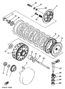 YZ490 Сцепление
