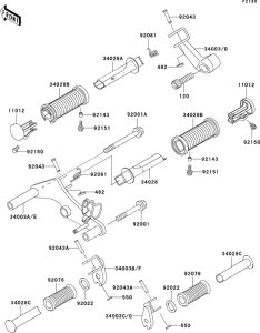 EN500 Подножки