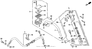 CB1000F Задний тормозной цилиндр
