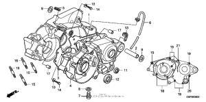 CR85R Картер двигателя