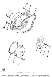 YZ465H Боковые крышки