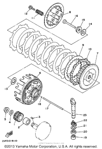 YZ80U Сцепление