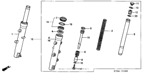 PS250 Передняя вилка