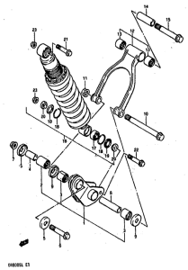DR800 Втулки заднего рычага