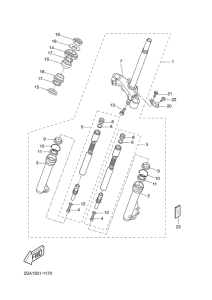 CW50L Передняя вилка