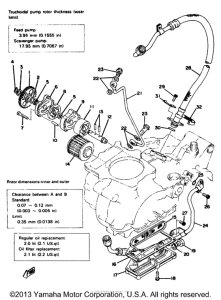 XT500D Oil pump - oil cleaner