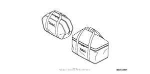 GL1800 (ABS) Nylon saddle + trunk liner set