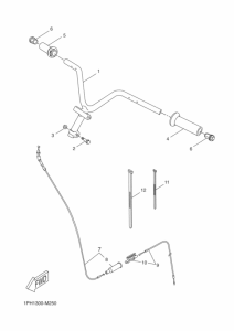 NS50 Рулевой рычаг и кабель