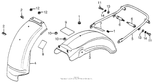 CB750 Задний бампер