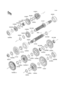 ZX1000 Трансмиссия