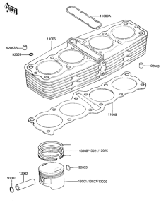 KZ1000 Cylinder / pistons