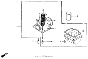 CR125R Carburetor optional kit 84