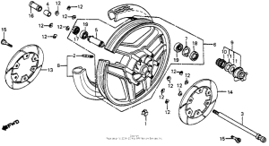 VF700F Переднее колесо