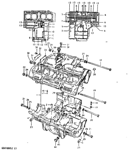 GSX1000 Картер двигателя