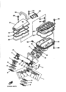 TDR250 TDR250A Впускная система