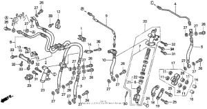ST1100 (ABS/ TCS) St1100a second master cylinder 96-98