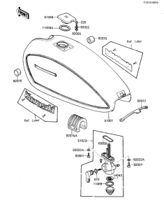 KZ1000 Tank fuel