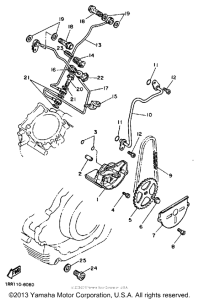 XV700SSC Масляный насос