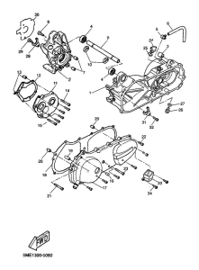 YQ100 Картер двигателя