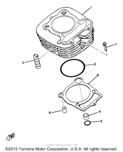 XT250J Цилиндры