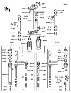 BJ250LGFA フロントフォーク(LGFA / LHFA)