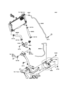 EX650 Патрубки охлаждения