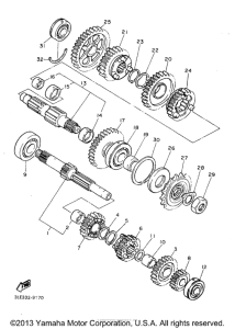 YZF1000RJ Трансмиссия