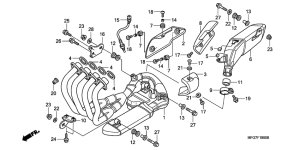 CB600F (ABS) Глушитель
