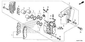 GL1800C Задний суппорт