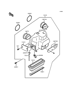 ZX900 Воздушный фильтр