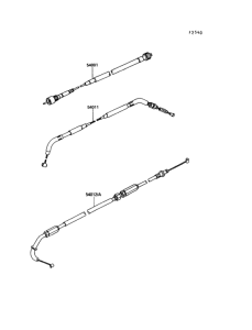 ZX400 Тросы управления