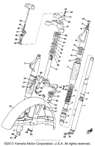 YAS1C Front fork-front fender