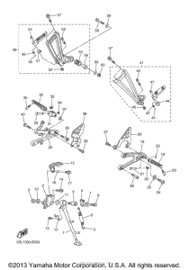 YZF-R6S Подножки
