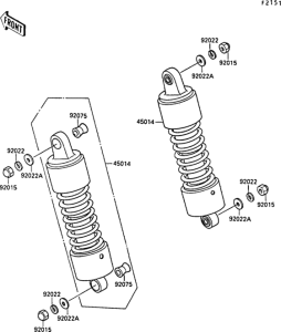 VN1500 Подвеска  /  амортизатор