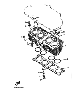FZ600 FZ600U Цилиндр