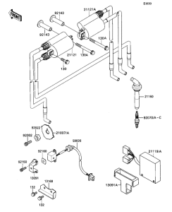 ZX1100 Катушка зажигания