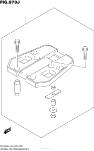 DL1000 (ABS) Optional (Top Case Bracket Set)