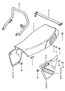 DR400 Seat - frame cover