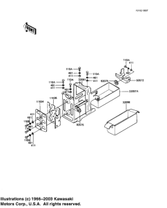 KZ1000 Battery case / tool case