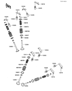 KZ1000 Rocker arms / valves