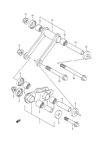TS200 Rear chshion lever