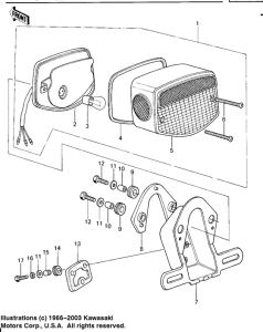 KZ650 Taillight unit ass`y