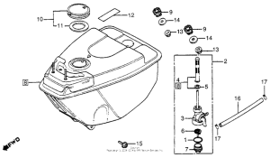 NC50 Топливный бак