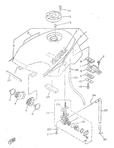 TZR50 Топливный бак