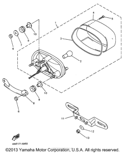 YZF600RJ Фонарь