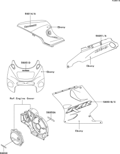 ZX1100 Decals(red)(zx1100-d6)