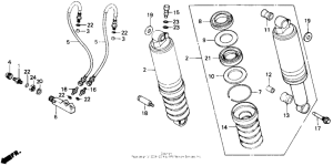 GL1200I Задние амортизаторы