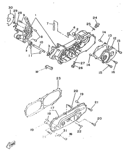 CW50RS Картер двигателя